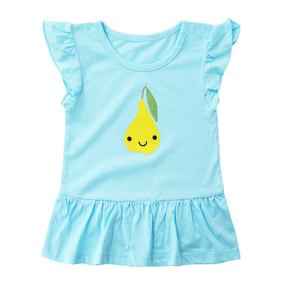 Summer Girls' Tops, Small And Medium-Sized Children's Dress Skirt Ins