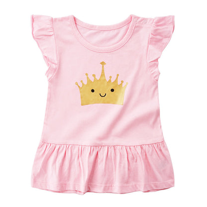 Summer Girls' Tops, Small And Medium-Sized Children's Dress Skirt Ins