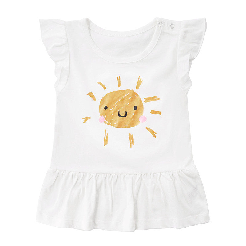 Summer Girls' Tops, Small And Medium-Sized Children's Dress Skirt Ins