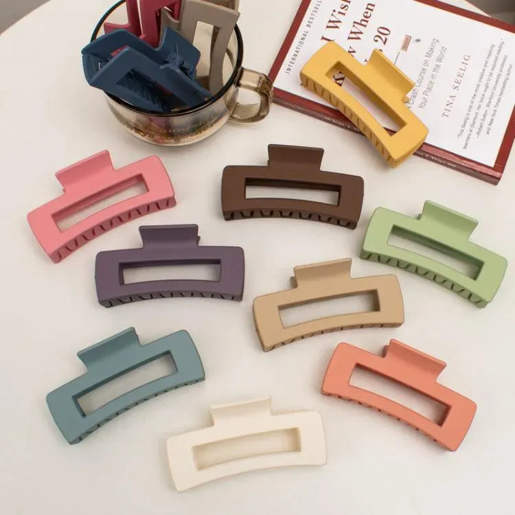 Matte ABS Hair Clips (6 Pack)