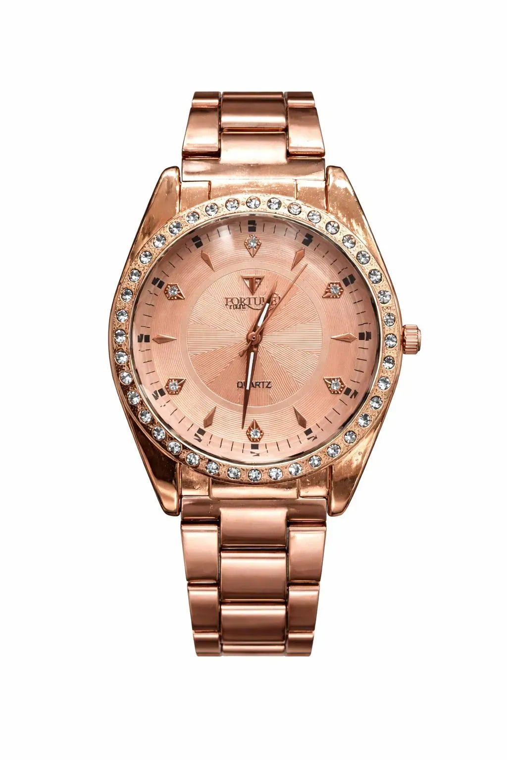 Rose Gold Women's Chain Strap Watch 22mm — JaanCi