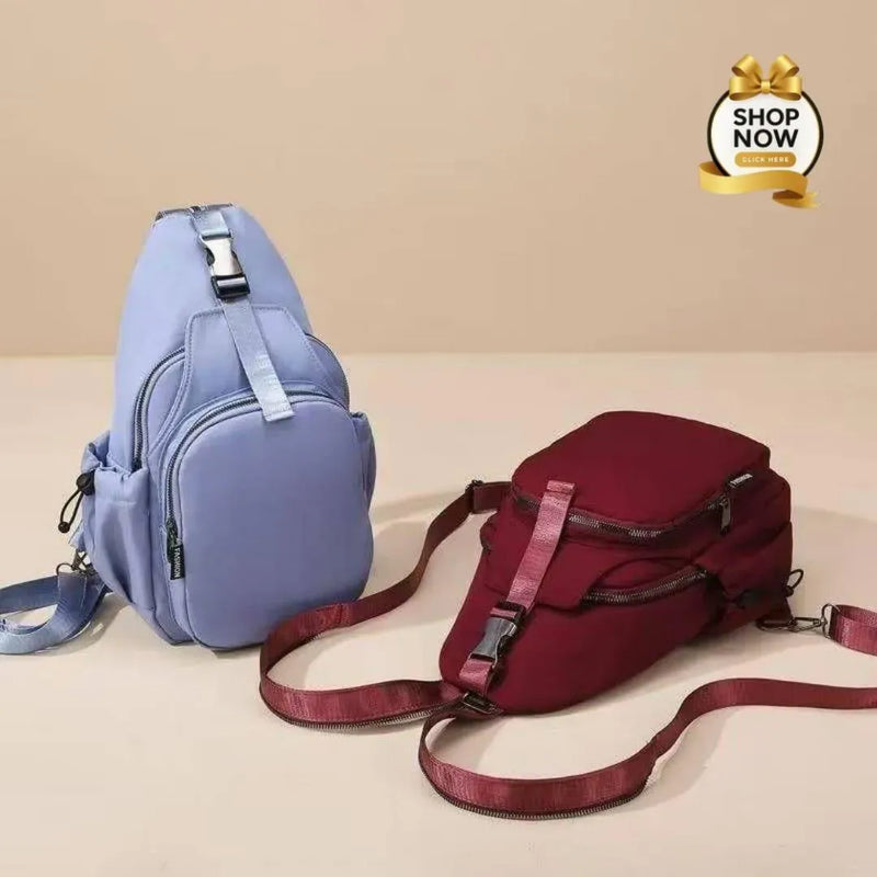 Blue & Red Crossbody Bag