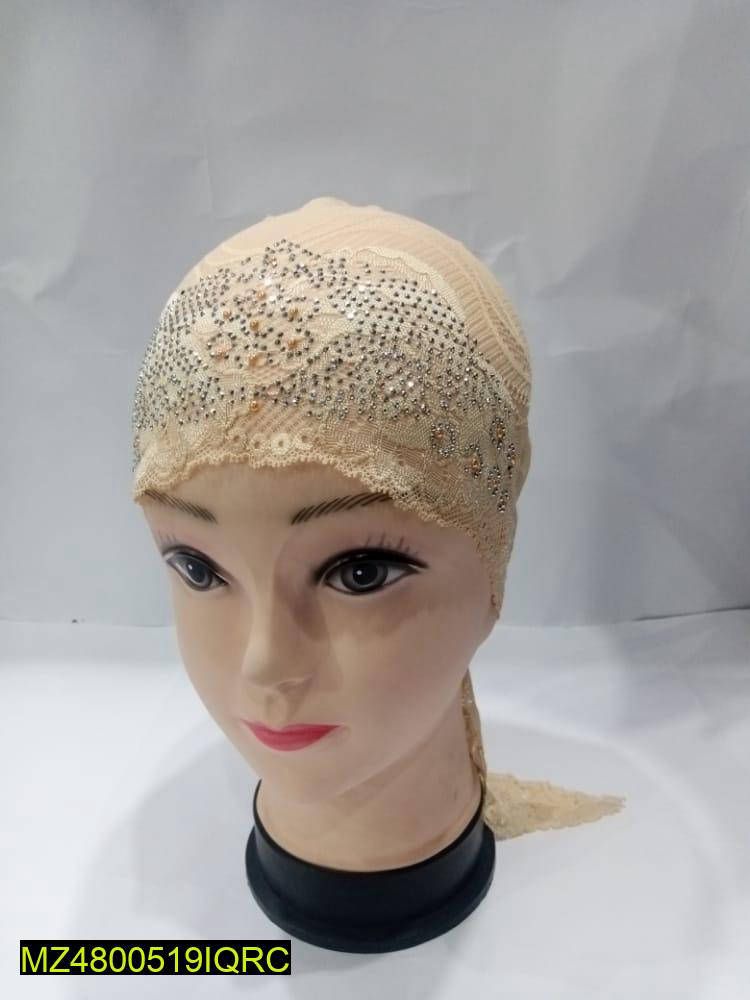 Stone Embellished Hijab Cap