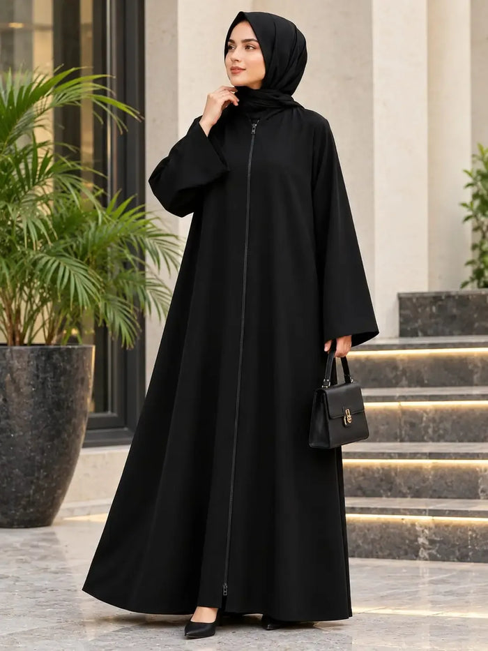 Nida Plain Full Abaya — shop at JaanCi